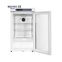Réfrigérateur de laboratoire compact SCITEK à dégivrage automatique 60/100L, 2/3 étagères, contrôleur microprocesseur, affichage numérique, refroidissement par air forcé