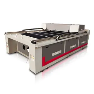 China factory supplier 1325 cloth jeans textile apparel leather laser cutting machine mixed laser cutting 2513 metal cutter 180w two heads auto focus