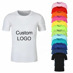 Mens Unisex Soft Custom Tshirt Printing White T-shirt Gym Sport Quick Dry Plain 100% Polyester Blanks Sublimation T Shirt