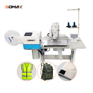 Machine à coudre automatique Somax SM-18-2 MST deux en un pour la coupe, l'alimentation et le collage de velcro - Prix - Product Image 5