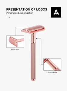 Custom Metal Handle Eco Shaving Face System Safety Razor For Men And Women