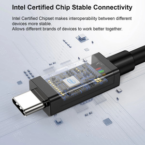 Nguồn nhà máy sét 5 tốc độ cao 120Gbps Type-C sạc cáp cho game thủ đầy đủ tính năng 120Gbps độ nét cao cáp PVC - Product Image 4