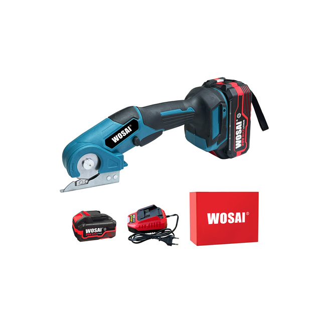 WOSAI Low Noise 20v Cordless Cardboard Cutter Scissors Multi Functional Electric Scissors for Crafts Sewing Leather Carpet