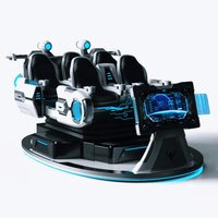 Nave Espacial VR 2026, Nuevo Entretenimiento AR/VR, Simulador de Montaña Rusa 9D para 5 Personas, Máquina de Juegos de Arcade 12D, Simulador de Vuelo 7D