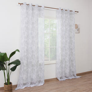 Padrão Floral personalizado Living Room Decor Sheer Tulle Cortinas Papel Impressão cortinas para casa Janela Valances - Product Image 2