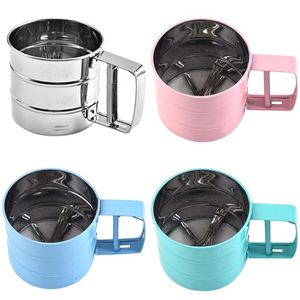 เครื่องร่อนแป้งสแตนเลสแบบมือถือ กึ่งอัตโนมัติ สำหรับทำขนม ขายดี - Product Image 3