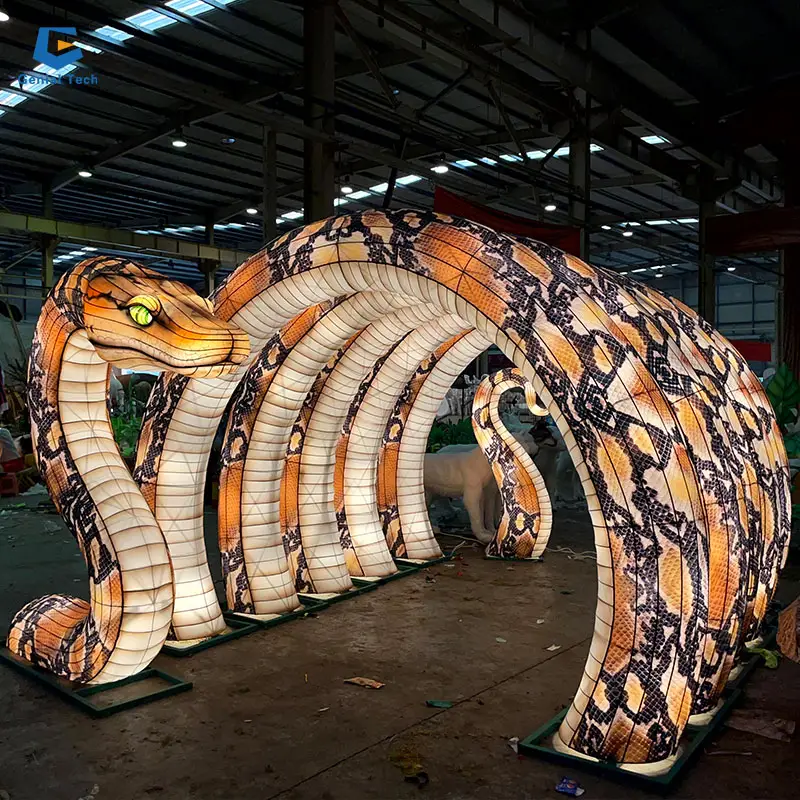 SG-RT211 design grande halloween ao ar livre assustador túnel lanterna festival cobra