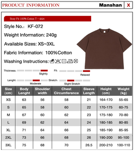 T-shirts pour hommes à coupe sportive surdimensionnée, confortables, à manches courtes, en coton premium 240g, tendance pour les tenues quotidiennes - Product Image 2