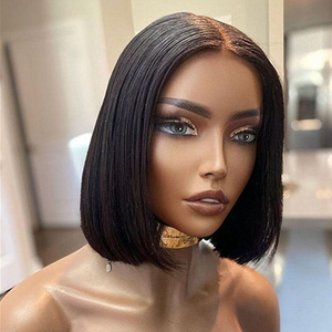 Bán Buôn Nguyên Liệu Việt Nam Tóc Xương Thẳng Ren Phía Trước Tóc Giả 13*4 Trong Suốt Ren Phía Trước 200% Tóc Con Người Glueless Tóc Giả Cho Phụ Nữ - Product Image 4