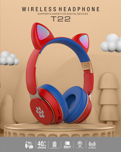 Surround loa âm thanh RGB chơi game tai nghe màu xanh răng chơi game tai nghe Over Ear Rotation Tai nghe không dây - Product Image 6