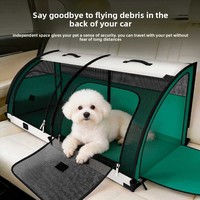 Sac de transport pliable grande capacité pour animaux de compagnie, en maille Oxford respirante avec fermeture éclair, pour chiens et chats de petite/moyenne taille, design classique, charge maximale 25 kg