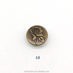 China Customized <strong>Snap</strong> <strong>Button</strong> Manufacture Vintage Metal Jeans <strong>Buttons</strong> and Rivets with logo <strong>Button</strong> for Clothes - Product Image 3