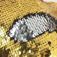 Tissu à paillettes réversible 50 couleurs (échelles de 5mm)-pour filles garçons Costumes de scène Textile étincelant Vêtements de mode décoratifs