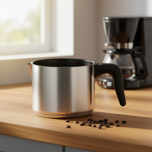 Olla para leche Karl Krger con pico de acero inoxidable de 1 litro para preparar café y té - Product Image 3