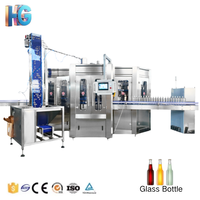 Machine d'emballage entièrement automatique pour bouteilles d'eau pure, usine de production d'eau en verre haute performance à vendre