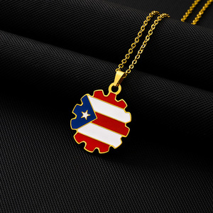 Collar <span class=keywords><strong>de</strong></span> Acero Inoxidable Chapado en <span class=keywords><strong>Oro</strong></span> con Cadena <span class=keywords><strong>de</strong></span> Bambú Estilo Retro, Diseño <span class=keywords><strong>de</strong></span> <span class=keywords><strong>Puerto</strong></span> <span class=keywords><strong>Rico</strong></span>, <span class=keywords><strong>para</strong></span> <span class=keywords><strong>Hombre</strong></span> y Mujer, Accesorios <span class=keywords><strong>de</strong></span> Estilo Étnico - Product Image 6