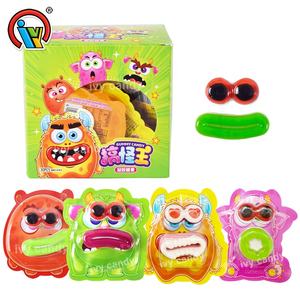 Etiqueta privada personalizada Monster Mouth Eyeballs en forma de corazón Jelly Gummy Sweets Kids <span class=keywords><strong>Candy</strong></span> - Product Image 1