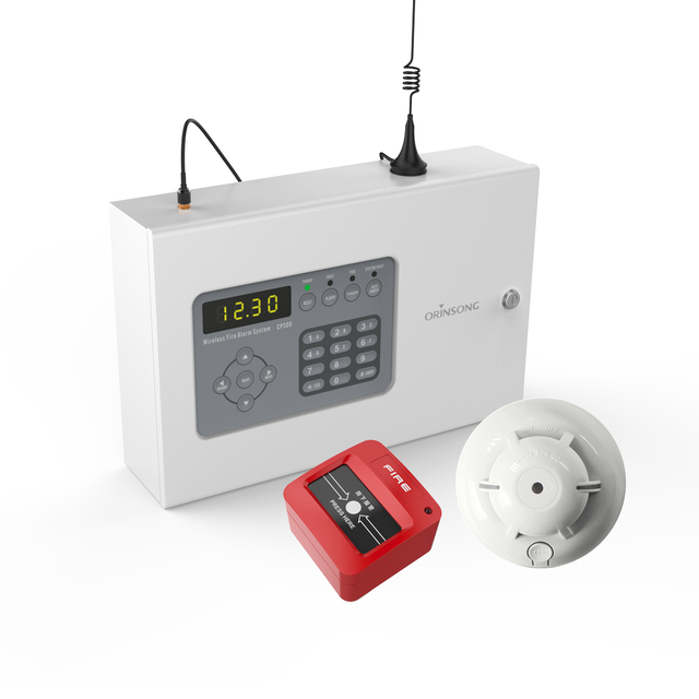 433 MHz Wireless Fire Alarm Sensor Photoelectric Smoke Detector Alarm for Wireless Addressable Fire Alarm System