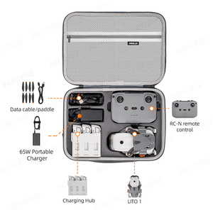 Estuche rígido de transporte para DJI Lito X1/Lito 1 Fly <span class=keywords><strong>More</strong></span> Combo, caja protectora a prueba de golpes, bolsa de hombro portátil para almacenamiento - Product Image 3