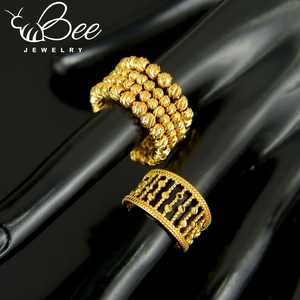 Juego de Anillos y Brazaletes Turcos Vintage, Chapados en Oro de 24k, con Cuentas, para Novias, Bodas y Fiestas - Product Image 6