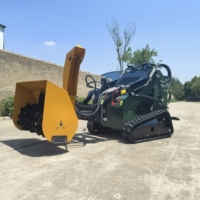 Vendita Diretta Fabbrica - Minipala Cingolata Diesel Kubota Euro 5 EPA con Caricatore Frontale, Trinciatrice Forestale, Rasaerba e Sistema Completamente Idraulico da 400 kg