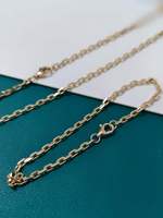 Chaîne de luxe en or pur 9 carats, collier et bracelet pour femme, accessoires de joaillerie fine