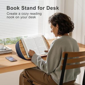 Support de tablette souple avec sac de rangement, support portable pour ordinateur portable pour lit et canapé, support de lecture en bois pour livre - Product Image 4