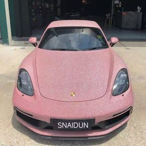 Emballage de voiture en vinyle rose <span class=keywords><strong>satiné</strong></span> perlé pour véhicule autocollant de voiture en aluminium <span class=keywords><strong>brillant</strong></span> en PVC rouleau de film scintillant - Product Image 6