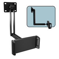 Support mural pour tablette PC en métal à deux sections, compatible avec la fixation sur bureau pour iPad