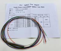 Répartiteur optique FBT, coupleur asymétrique 1:2, 50/60, 40/70, 30/20, 80/90, 10, FTTH, distribution inégale 1:2, tube en acier mini 0,9 mm
