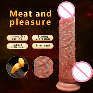 Châu Âu Bán Chạy nhất New <span class=keywords><strong>Big</strong></span> dildo rung sưởi ấm Telescopic Nữ Dương Vật nữ lớn dildo bán buôn - Product Image 4