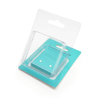 Boîtes d'emballage pour bijoux pliables écologiques personnalisées pour bagues, colliers, boucles d'oreilles, plateau en plastique PET transparent avec taille et forme personnalisées