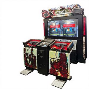 Machine de tir de simulation pour adultes, à monnayeur, pour aire de jeux pour enfants, avec structure en bois et matériel de quincaillerie - Product Image 1