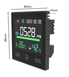 86 trường hợp 5-in-1 nhiệt điều khiển LCD hiển thị ABS + nhựa chất lượng không khí màn hình có tính năng CO2 Temp PM2.5/PM10 phát hiện - Product Image 2