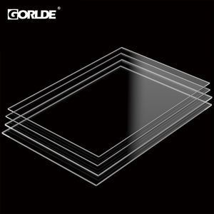 Plaques acryliques GORLDE de 3 mm d'épaisseur, <span class=keywords><strong>en</strong></span> plastique <span class=keywords><strong>transparent</strong></span>, <span class=keywords><strong>en</strong></span> polycarbonate, pour projets de bricolage, artisanat, cadres photo - Product Image 1
