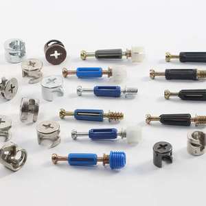 Conector de Esquina para Muebles de Armario, Hierro+Plástico, para Gabinetes de Madera, 16MM/18MM, Fácil Instalación GQK - Product Image 5