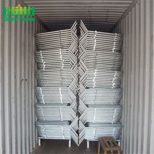 Barrières portatives de contrôle des foules de sécurité routière utilisées pour les concerts Portes d'allée en acier à faible entretien et clôtures de rail à vendre - Product Image 3