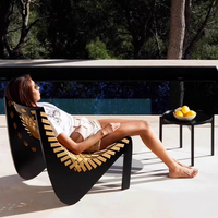 Ensemble de meubles de jardin en rotin moderne Dewellliving - Canapé élégant pour cour, villa, piscine, modèle DW-ZY13437