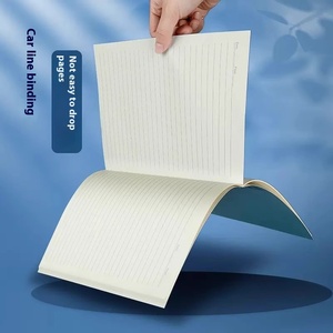 B5 <strong>Notebook</strong> Thickened Student Journal Book Simple Horizontal Line Printed A5 Size Leather Cover Wholesale Exercise Book Car Line - Product Image 4