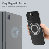 Nouveauté : Support de téléphone magnétique double face N52 ultra puissant, pliable et portable, compatible avec tous les supports métalliques