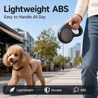 Laisse Rétractable Personnalisée pour Chien 5M, Chaîne Résistante aux Chocs en ABS Légère, Contrôle Intelligent Automatique pour la Promenade des Grands Chiens
