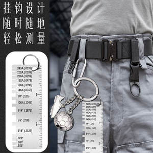 Calibrador de Diámetro de Alambre de Acero Inoxidable Estándar Americano, Regla de Inspección de Soldadura, Calibrador de Espesor para Medir, Herramienta de Calibración - Product Image 1