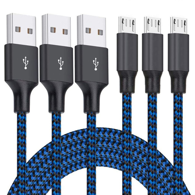Nylon Braided USB Micro 5pin Charging Data Cable