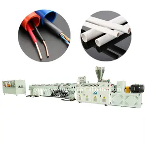 PVC Electric Wire Sheath Conduit Production Line Two Cavity PVC Pipe Making Machine