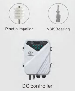 ปั๊มน้ำแบบจุ่มใต้น้ำพลังงานแสงอาทิตย์ 4DPC 110V แบบไร้แปรงถ่าน ใบพัดพลาสติก ปั๊มน้ำบาดาล ช่องจ่ายน้ำสแตนเลสและทองเหลือง มีสองแบบ - Product Image 2