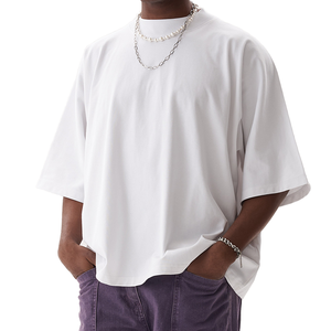 Commercio all'ingrosso di cotone 100% oversize t-shirt per gli uomini Logo personalizzato peso massimo 260G 3D stampa Puff abbigliamento da <span class=keywords><strong>uomo</strong></span> Plus Size - Product Image 1