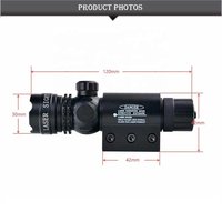 Lunette de visée laser optique, viseur laser vert avec interrupteur à pression marche/arrêt compatible avec rail Weaver de 20 mm