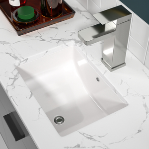 Hiện đại 20x14 trắng sứ dưới núi chìm cho nhà và khách sạn phòng tắm Vanity Stylish nghệ thuật lưu vực của nhà vệ sinh - Product Image 1