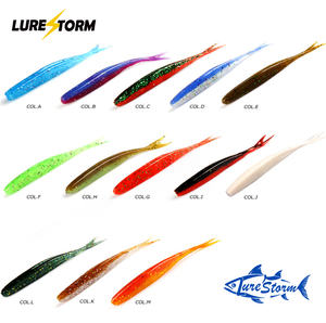 <span class=keywords><strong>Leurre</strong></span> souple LureStorm 75 mm en PVC pour <span class=keywords><strong>truite</strong></span>, tilapia, brochet, saumon, bar et poissons <span class=keywords><strong>d</strong></span>'eau douce - Hameçons pour la pêche en eau salée et en rivière - Product Image 6