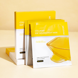 Mascarilla Facial Nocturna Dorada con Colágeno EGF de Marca Privada OEM, Textura de Gel Hidratante para Reparación Diaria de la Piel, en Caja - Product Image 6